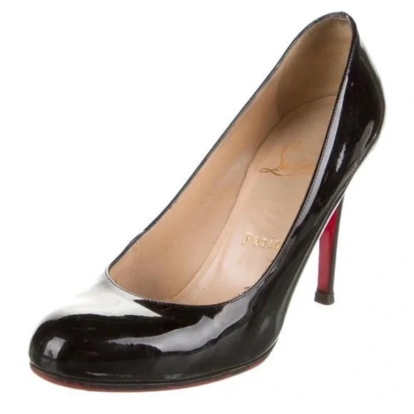 Christian Louboutin Red Bottom Patent Leather Pumps SZ 7 - Picture 2 of 6